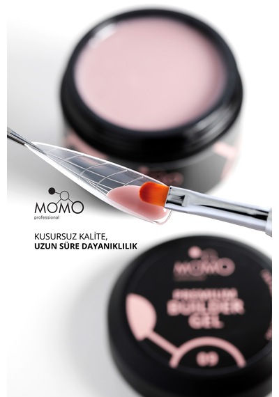 Momo Professional Premium Builder Gel Protez Tırnak Jeli No.09 Vizon 55 gr