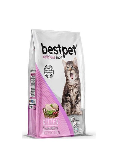 Bestpet Kitten Tavuklu ve Pirinçli Yavru Kedi Maması 1 KG