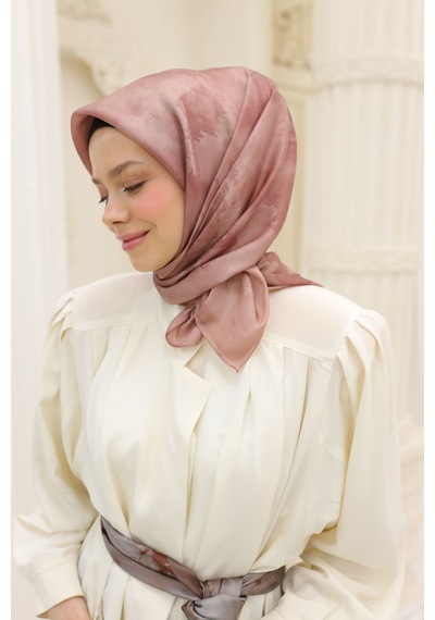 Silk Home Shiny Eşarp 75002-67 Pudra, Vizon, Gül Kurusu