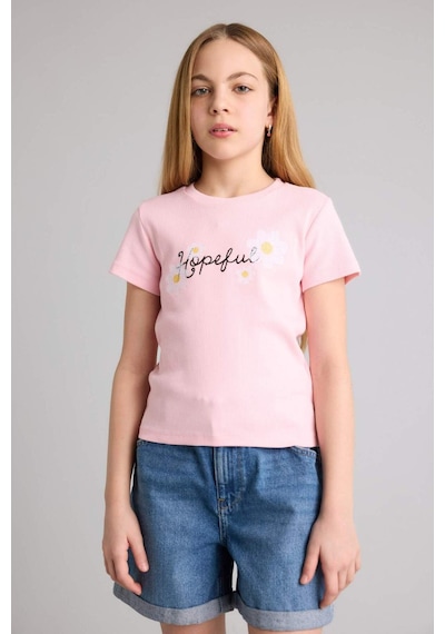 Defacto Fitilli Kaşkorse Tişört Kız Çocuk H5295a826smpn171 Pembe-pn171
