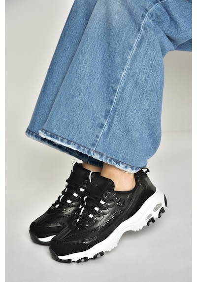 Fox Shoes Y702038709 Siyah Kalın Tabanlı Spor Ayakkabı Sneakers Siyah