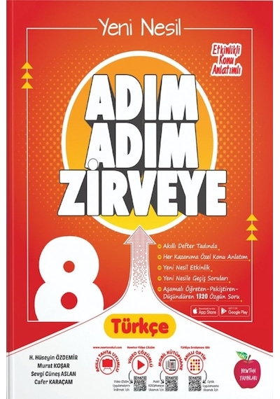 Newton 8.Sınıf Lgs Adım Adım Zirveye Türkçe Soru Bankası
