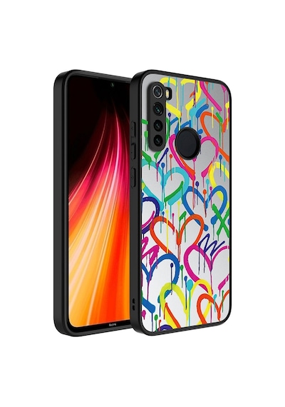 Xiaomi Redmi Note 8 Kılıf Aynalı Desenli Kamera Korumalı Parlak Zore Mirror Kılıf