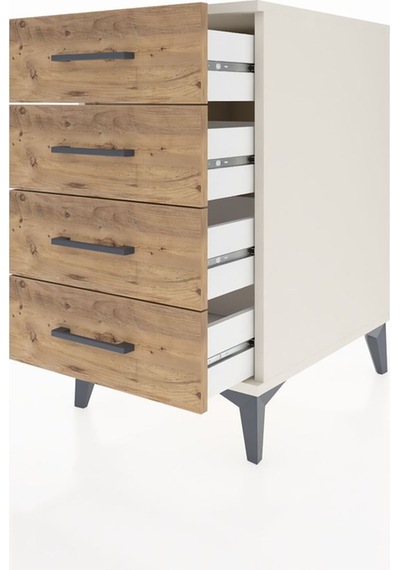 Kronos Komodin 4 Çekmeceli 44x59x80 Aytaşı-çam Aytaşı