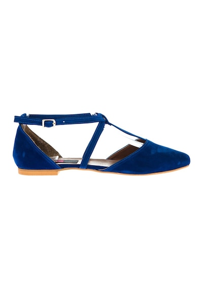 Fox Shoes Saks Mavi Kadın Babet D726537302 Saks Mavisi