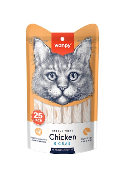 Tavuklu Ve Yengeçli Sıvı Kedi Ödülü 1 Adet-sıvı-25x14 Gr