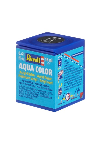 Revell Aqua Color Su Bazlı Maket Boyası Mat - Antrasit Gri 18ml 0,15 L