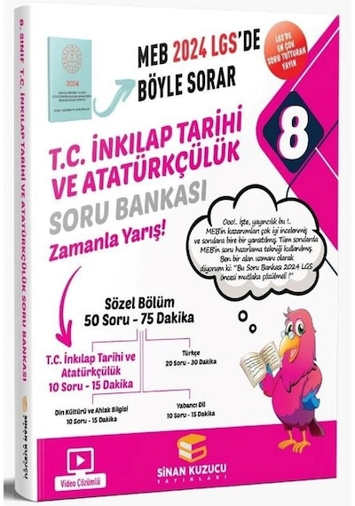 Sinan Kuzucu 8.sınıf Lgs İnkılap Tarihi Soru Bankası