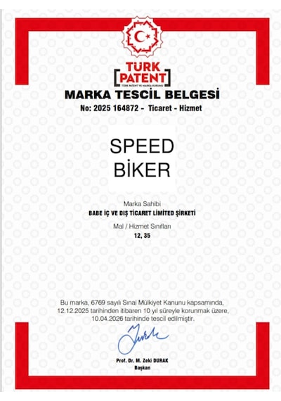Speed Biker Kısa Parmak Yazlık Motosiklet Eldiveni Siyah Ce En 13594  Sertifikalı