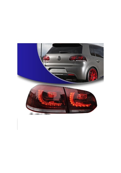 Vw Golf 6 R Gülenyüz Ledli Stop 4 Parça 2009-2012