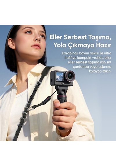 Ulanzi Mt99 Manyetik Mini Tripod Selfie Çubuğu Action 6 Ve Nano Uyumlu - S079 Siyah