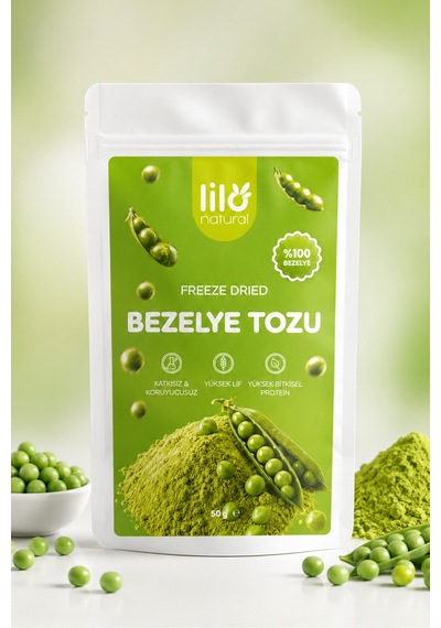Freeze Dried Bezelye Tozu 50 G - %100 Bezelye - Dondurularak Kurutulmuş Sebze Tozu - 900926001 Diğer