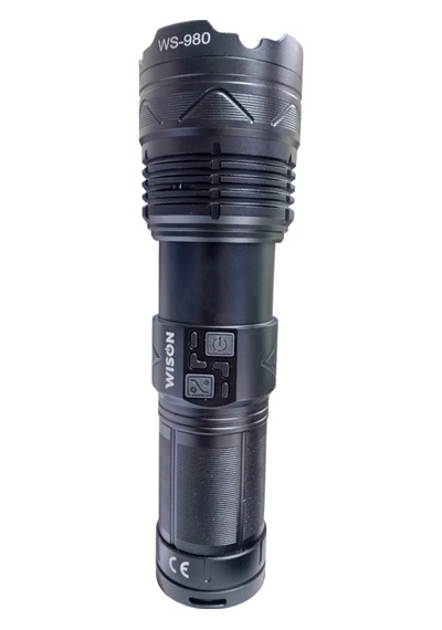 Profesyonel Zoomlu El Feneri 60w - 7000 Lümen - 13.200 Mah - Type C - Metal Gövde 5250