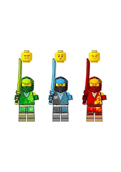Ninjago - Lloyd - Kai Ve Nya Orijinal Minifigürler