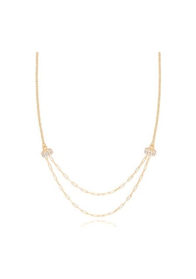 Diamond Line-Gülaylar - Sarı Altın 14 Ayar Trend Kolye N11.25336