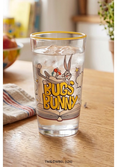 Tom And Jerry Ve Bugs Bunny 2'li Meşrubat Bardağı Seti 570 Cc Renkli