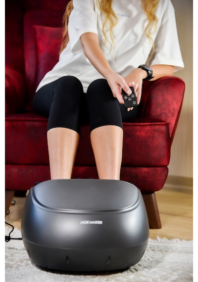 Jade Master Ayak Masaj Aleti Foot Massager Isı Zaman Air Ayarlı Masaj Aleti Gri