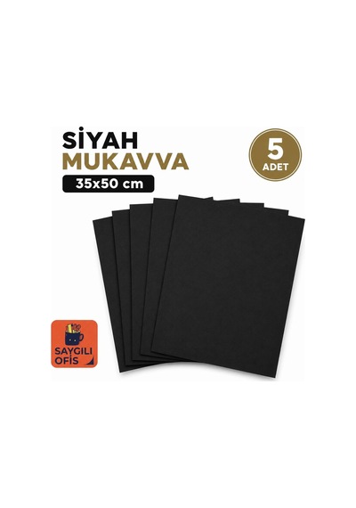 Siyah Renkli Mukavva 35x50 5 Adet Renkli Mukavva 5 Adet 1 Adet