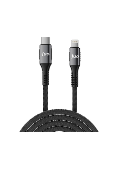 Juo JCBK272-B 27w Usb Type-c To Lightning Örgülü Hızlı Şarj Ve Data Kablosu 2 M