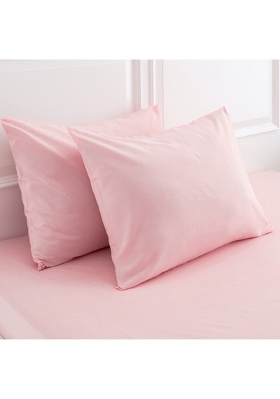 BonjardinHome Pembe %100 Pamuklu Yastık Kılıfı 2 Adet  50 x 70