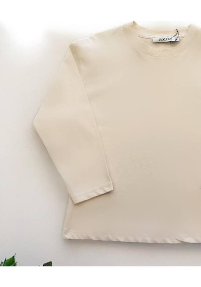 Jack Lions Çocuk Pamuklu Basic İnce Uzun Kollu T-shirt-14619 Bej