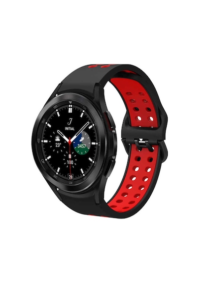 Galaxy Watch 4 44mm Krd-02 Uyumlu Kordon Ezo Siyah-mavi