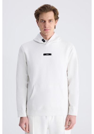 Twn Slim Fit Ekru Düz Örgü Pamuklu Sweatshirt 5ece247020042 Çok Renkli