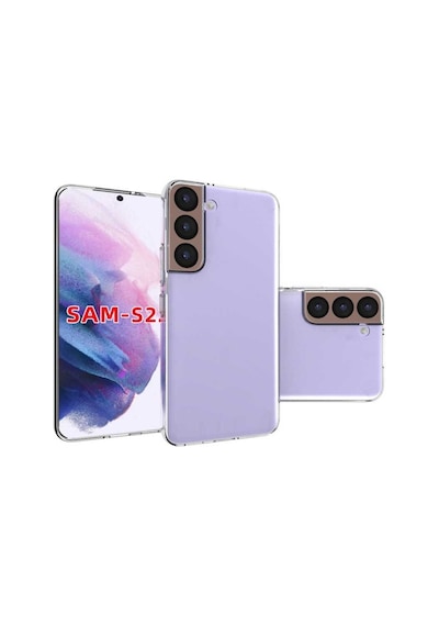 Zore Galaxy Uyumlu S22 Kılıf Süper Silikon Kapak - Renksiz Renksiz