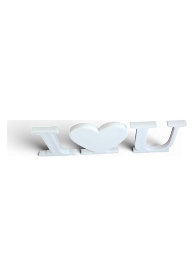 I Love U Seni Seviyorum Love Letters Beyaz 3 Parça