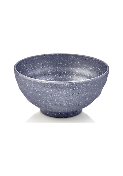 2 Adet 19 Cm Derin Kase Salata Servis Tabağı Makinede Yıkanabilir Gri Desenli 9,5 Cm Derinlik