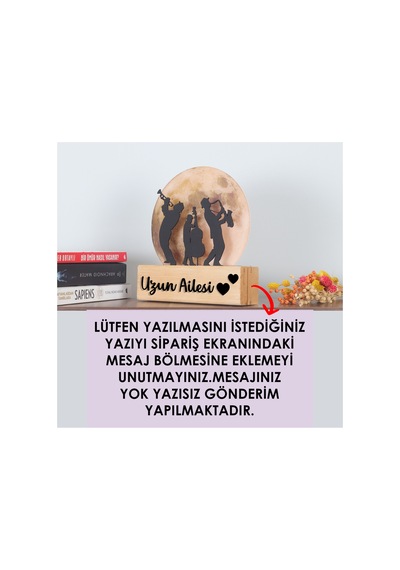 Işıklı Pleksi Dolunay Kişiselleştirilebilir Dekoratif Biblo Orkestra Jazz Anahtar Askılığı Sarı - 740056476 Sarı