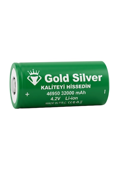 Gold Silver 46950 Şarj Edilebilir Li-ion Pil - 32000 Mah 4.2v Yüksek Kapasite