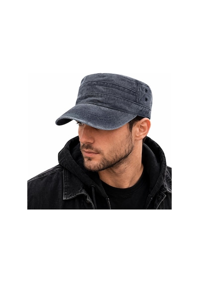 Valkyrie Unisex Gri Yıkamalı Eskitme Şapka Ayarlanabilir Castro Kep Günlük Spor Şapka