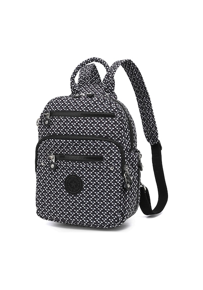 Smart Bags Günlük Küçük Boy Su Geçirmez Krınkıl Kumaş Kadın Sırt Çantası Siyah/beyaz