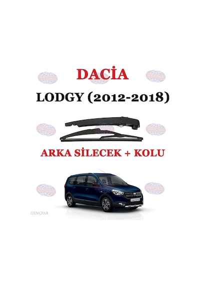 Dacia Lodgy Arka Silecek Kolu+Silecek Süpürgesi