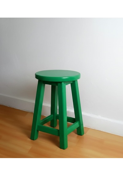 Ahşap Tabure 45 Cm / Arbrestore Yeşil