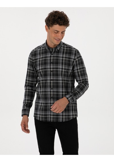 Pierre Cardin Erkek Siyah Gömlek Desenli 50316748-vr046 Siyah