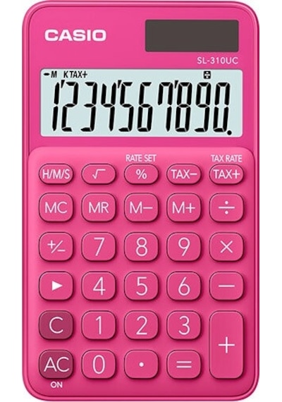 Casio SL-310UC-RD Cep Tipi 10 Hane Hesap Makinesi