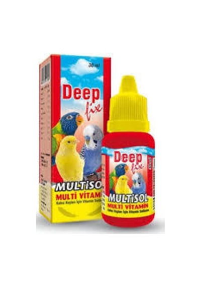 Deep Multisol Kuşlar için Multi-Vitamin 30 ML