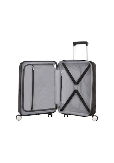 American Tourister Körüklü Kabin Boy Sert Valiz 55x40x20 Cm Siyah
