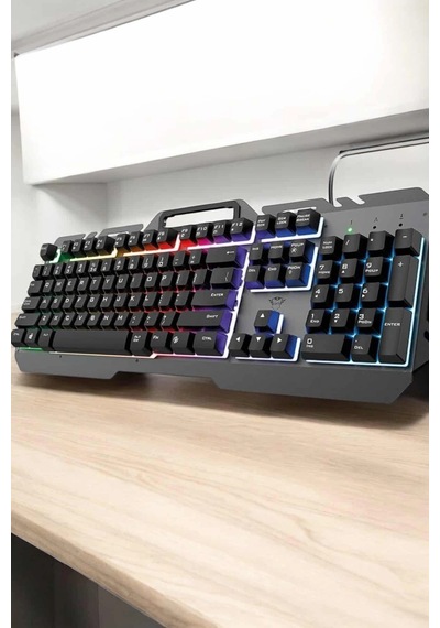 Bay Q Klavye Rgb Işıklı Klavye Ve Mouse Seti Kablolu Mouse  Najmaddin 97356326