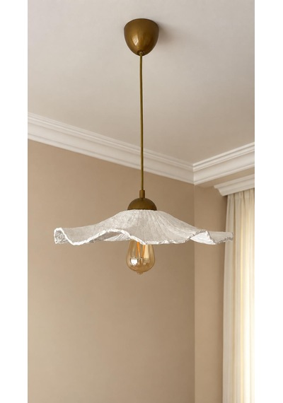Lioraa Lighting Aria 45 Cm Sarkıt Avize Kırık Beyaz