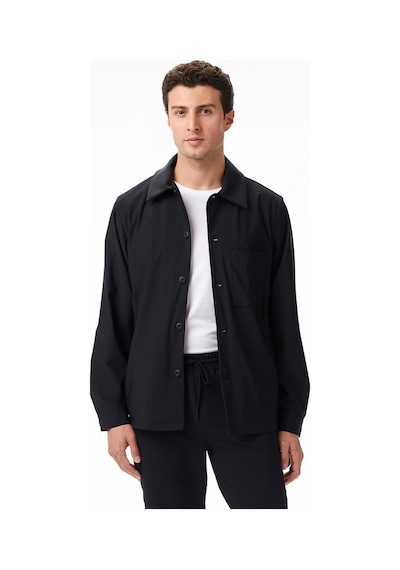 Nautica Erkek Siyah Regular Fit Gömlek Düz W57700t Siyah