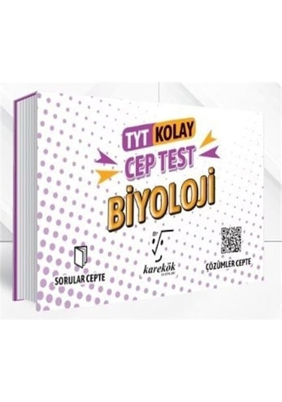 TYT Kolay Biyoloji Cep Test -  Karekök Eğitim Yayın
