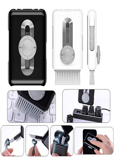 Limited 6in1 Elektronik Temizleme Seti Laptop Tablet Klavye Kulaklık Office Temizlik Kiti Beyaz