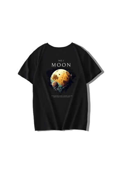 Brz Kıds Brz Kids Unisex Çocuk No1 Moon T-shirt-siyah Siyah