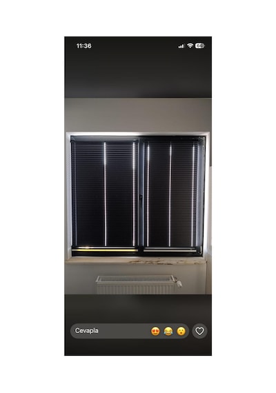 Hanedizayn %100 Blackout Karartma Plise Perde Işık Geçirmeyen Isı Yalıtımlı Perde Ekru Black001