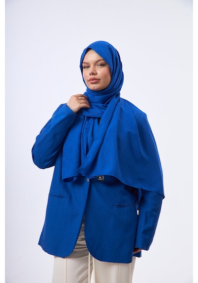 Mirsoy Scarf Mir Modern Desen Şal Mavi