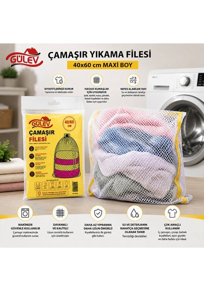 Ferzin Maxi 40x60cm Çamaşır Yıkama Filesi- 30'li Paket Diğer