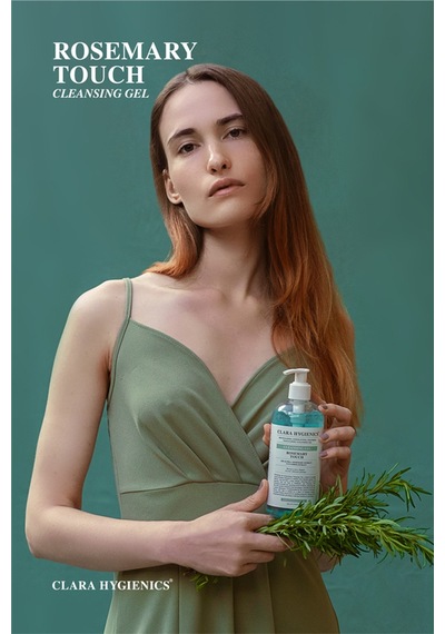 Clara Hygienics Rosemary Touch Cilt Tonu Eşitleyici Ölü Hücre Temizleyici Vegan Yüz Ve Vücut Temizleme Jeli 400 Ml
